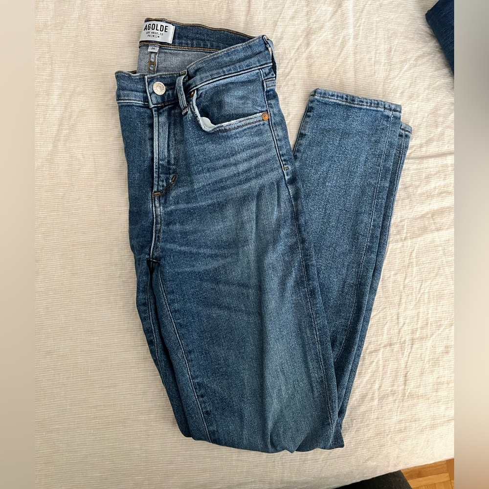 AGOLDE Blue Denim Jeans